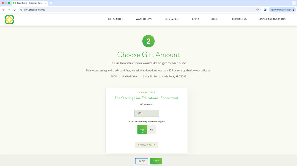 Image of Step 2 of giving instructions